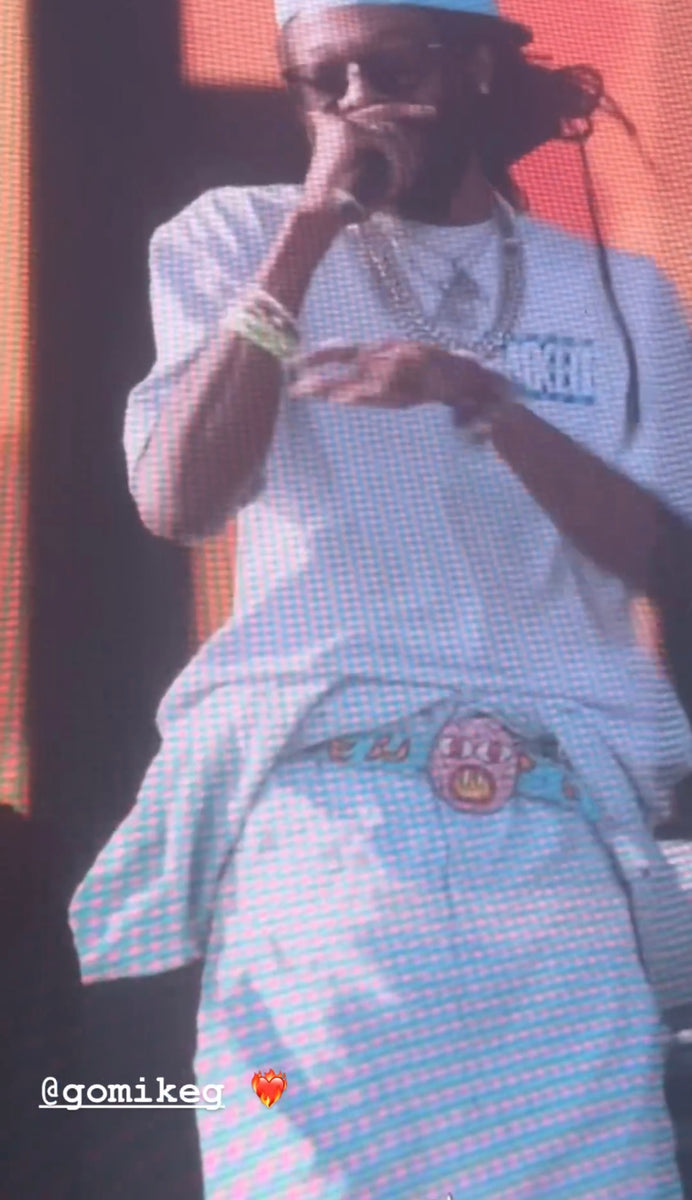 Checkered Mike G Logo Tee – Stealth Fighter